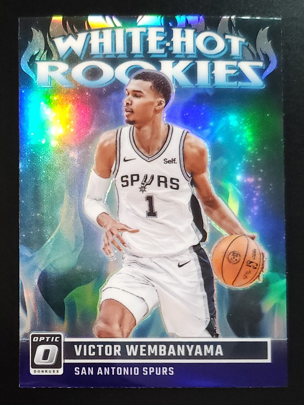 Victor Wembanyama 2024 Optic White Hot Rookies #2 Spurs - The Hobby Swap