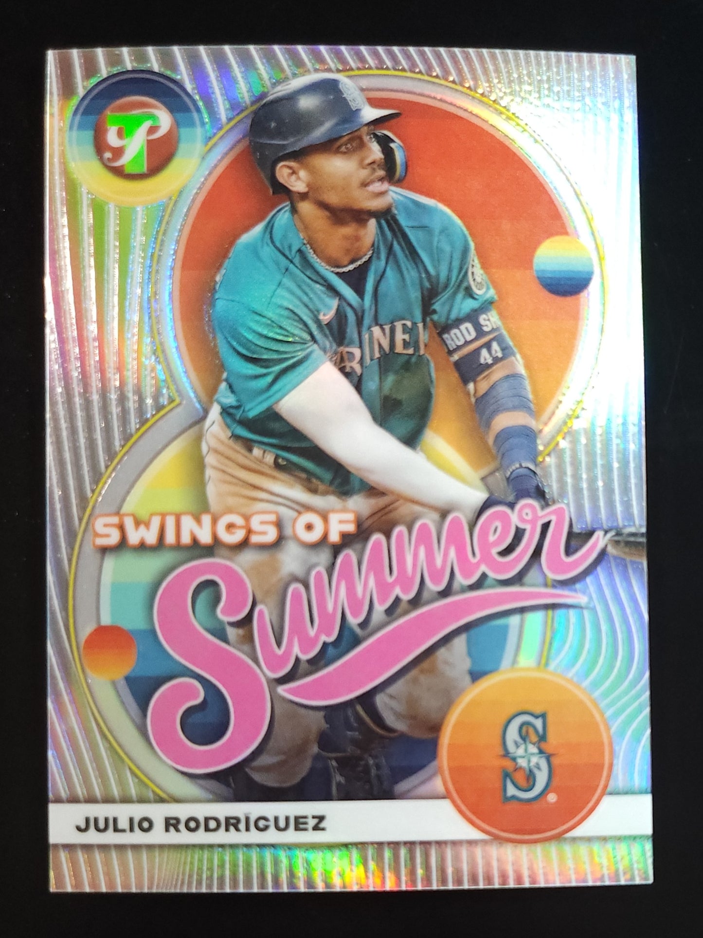 Julio Rodriguez 2023 Topps Pristine Swings of Summer #SS-6 Mariners