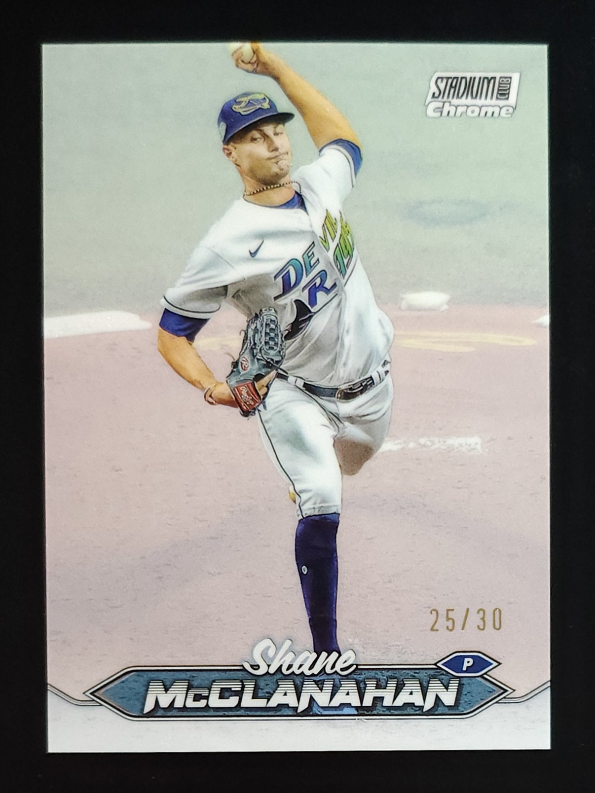 Shane McClanahan 2024 Stadium Club Pearl White Refractor 25/30 #258