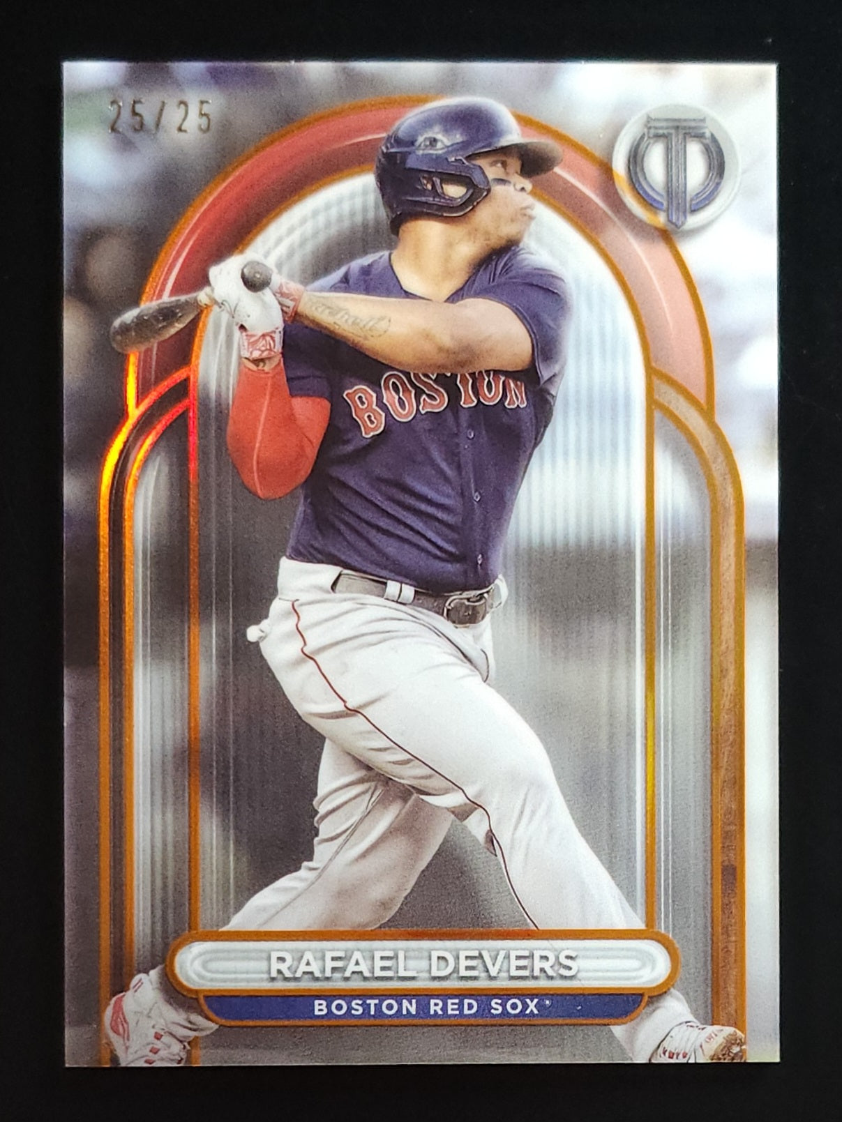 Rafael Devers 2024 Topps Tribute Orange Parallel 25/25 #75 Red Sox