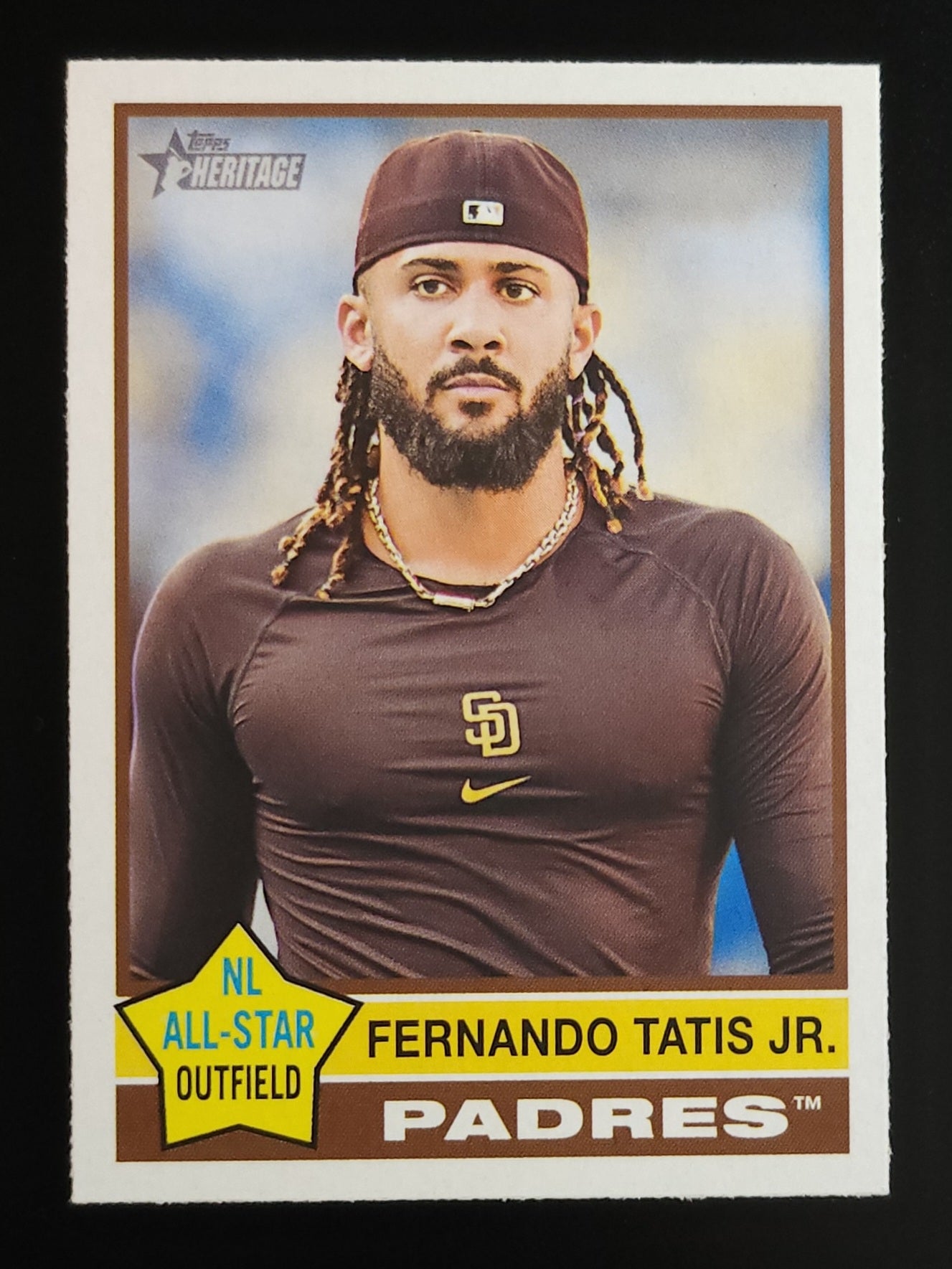 Fernando Tatis Jr 2025 Heritage All Star Image Variation #118 Padres
