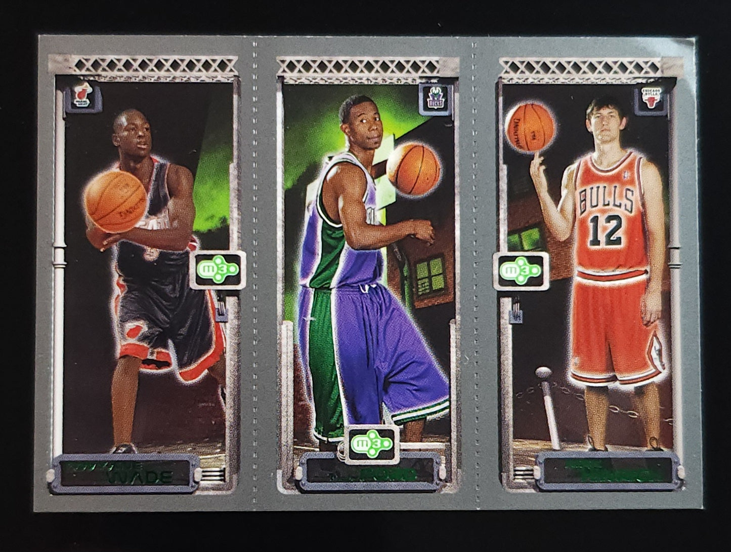 D-Wade/Ford/Hinrich 2004 Topps Rookie Matrix 115/118/117