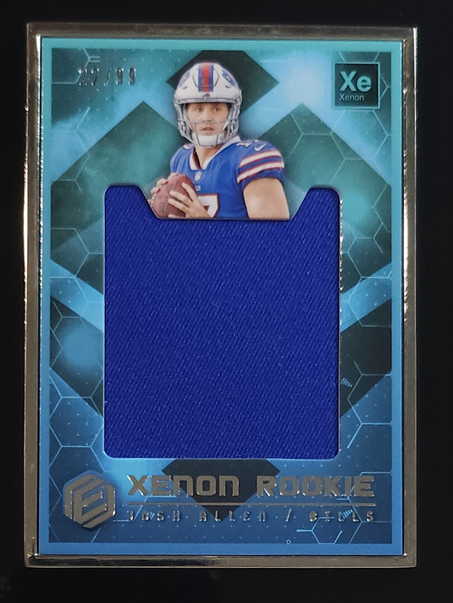 Josh Allen 2018 Panini Elements Xenon Rookie Relic 22/99 #H-JA Bills