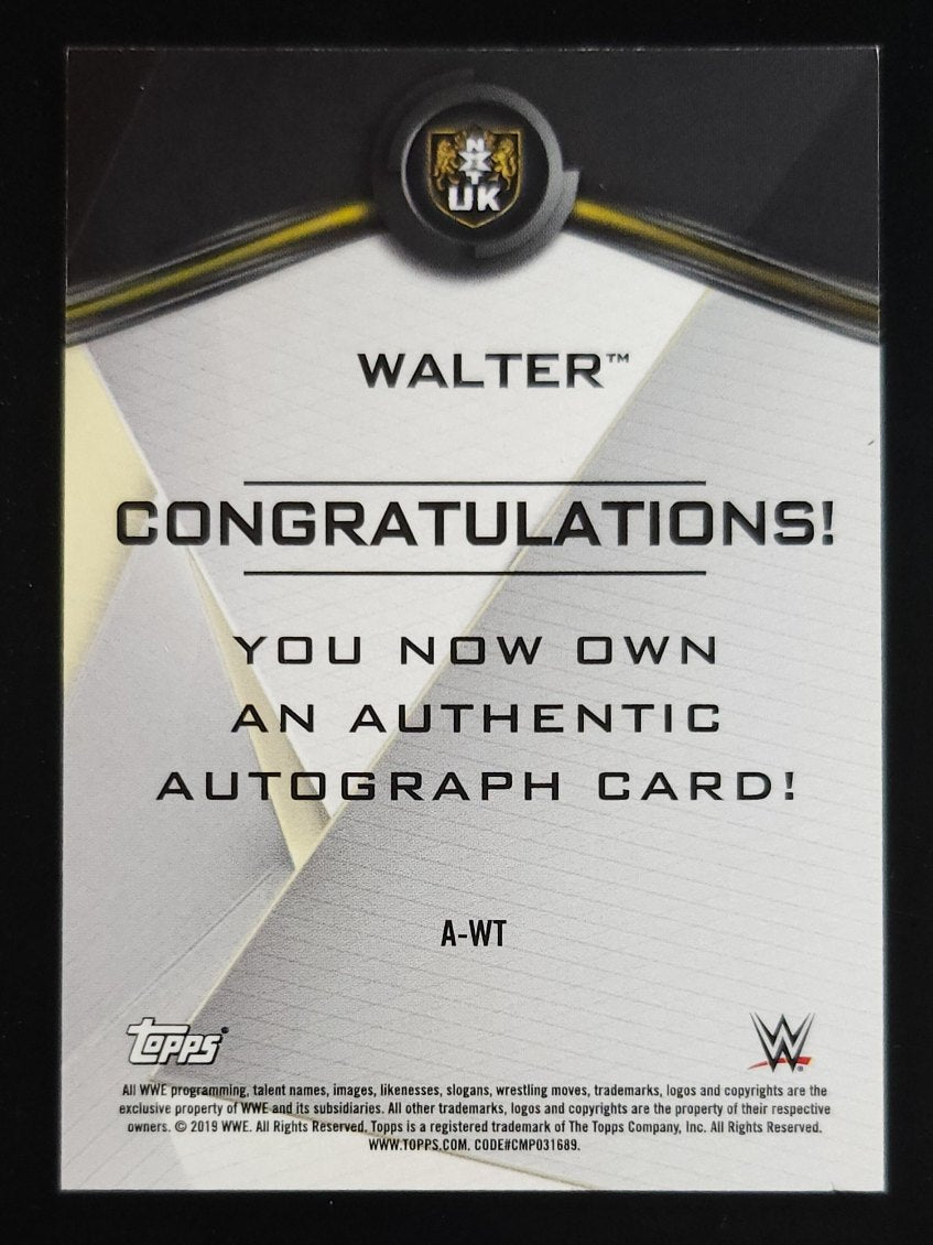 Walter (Gunther) 2019 Topps NXT 1st Auto #A-WT WWE