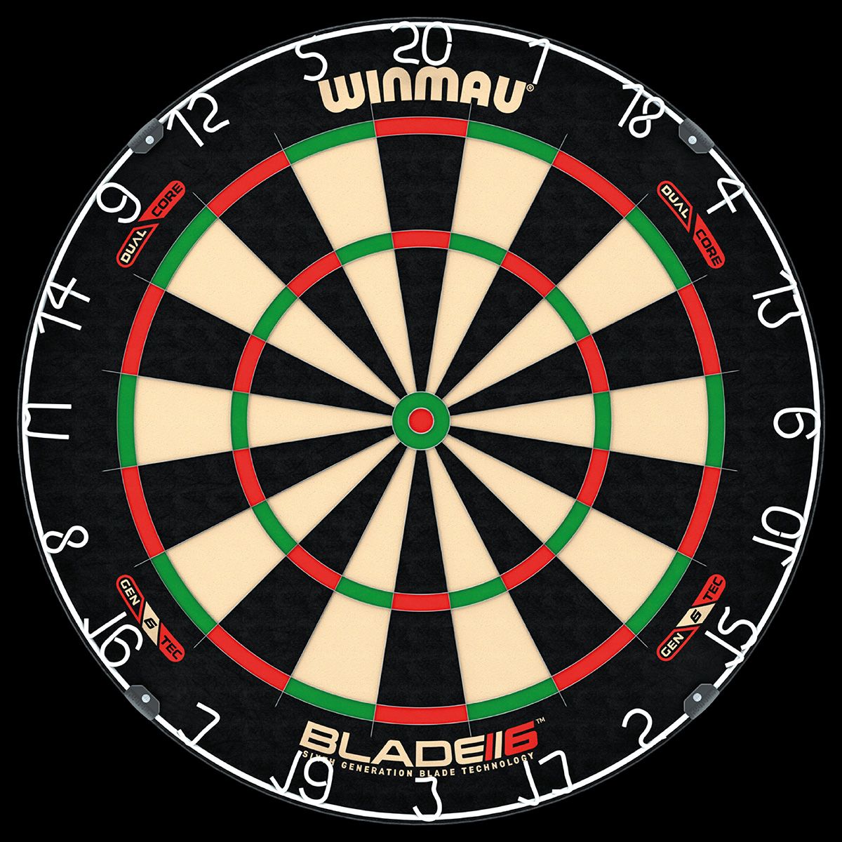 WINMAU BLADE 6 DUAL CORE STEEL TIP DARTBOARD - The Hobby Swap
