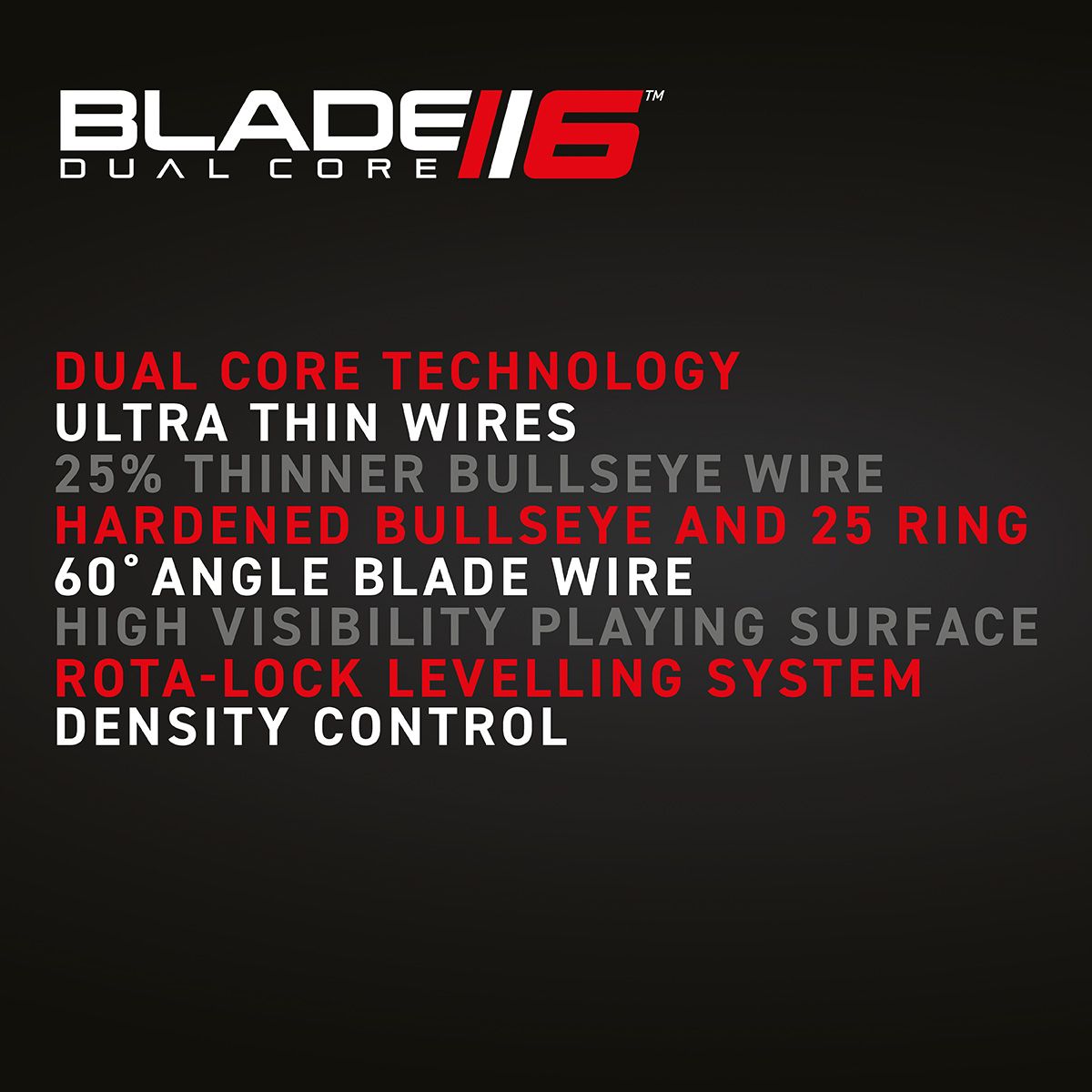 WINMAU BLADE 6 DUAL CORE STEEL TIP DARTBOARD - The Hobby Swap