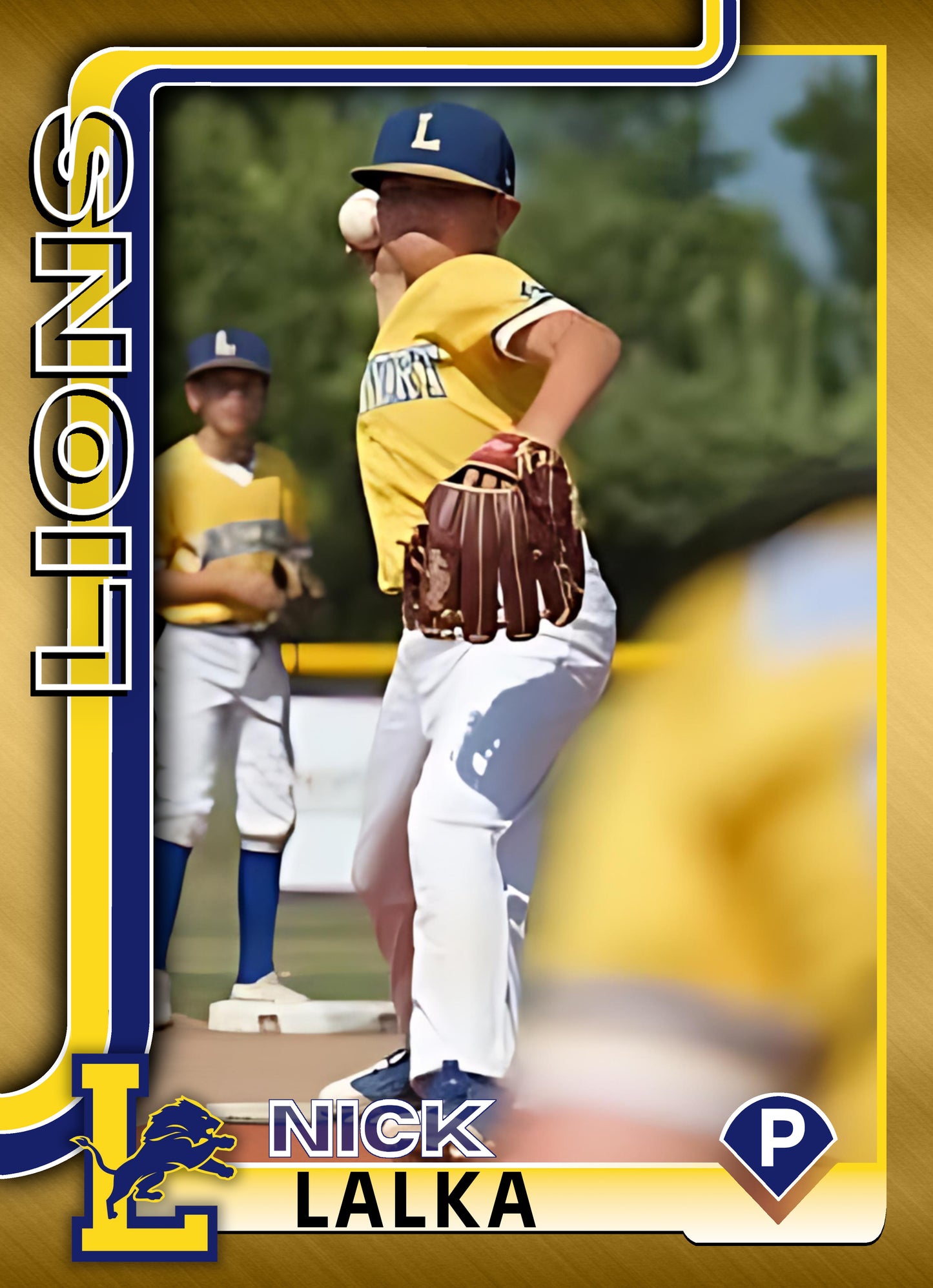 Little League Personal Trading Card Package