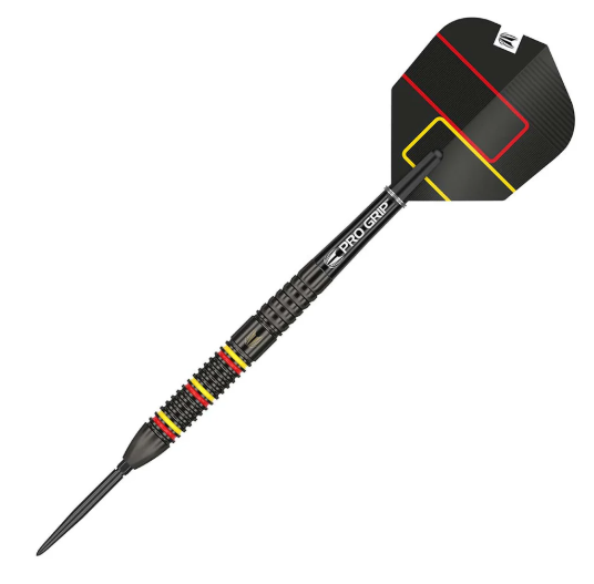 Target Gabriel Clemens Black Swiss Point Steel Tip Darts - 23gm (1 Set of 3 Darts)
