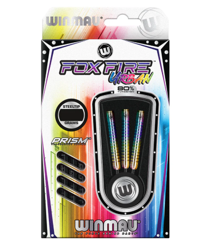 Winmau Foxfire Urban Steel Tip Darts - 22gm (1 Set of 3 Darts)