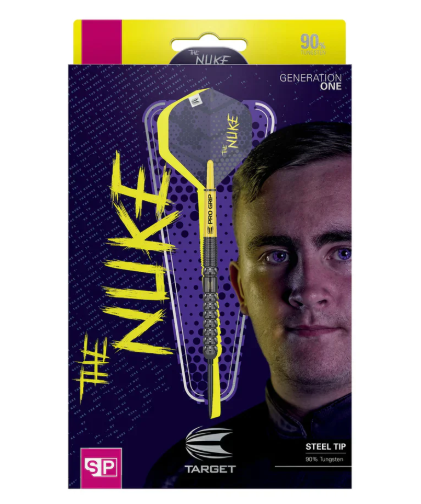 Target Luke Littler G1 Swiss Point Steel Tip Darts - 22gm (1 Set of 3 Darts) - The Hobby Swap