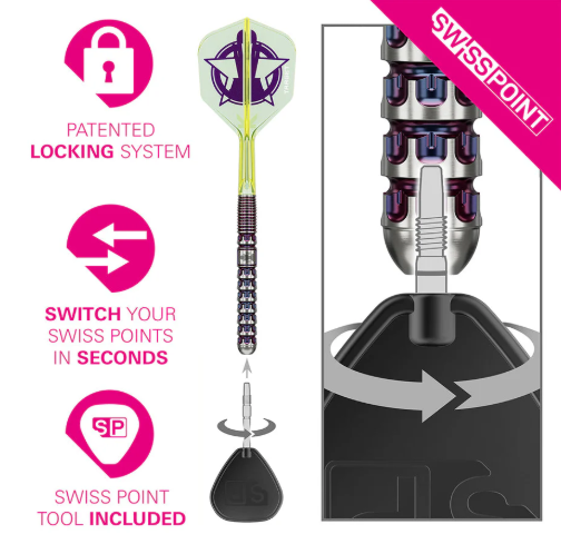 Target Luke Littler World Champion 2025 Edition Steel Tip Darts - 23gm (set of 3 darts)