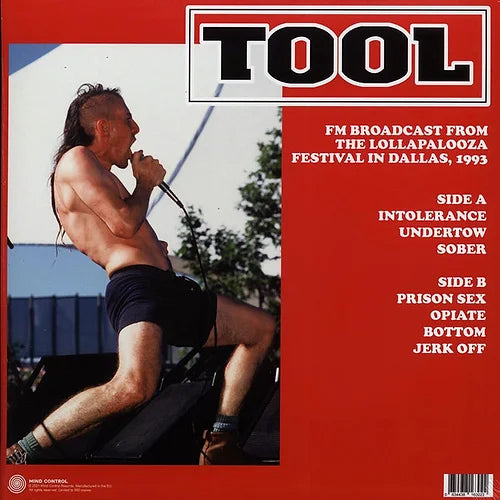 TOOL - Live at Starplex Amphitheatre, Dallas - Aug 1, 1993 - The Hobby Swap