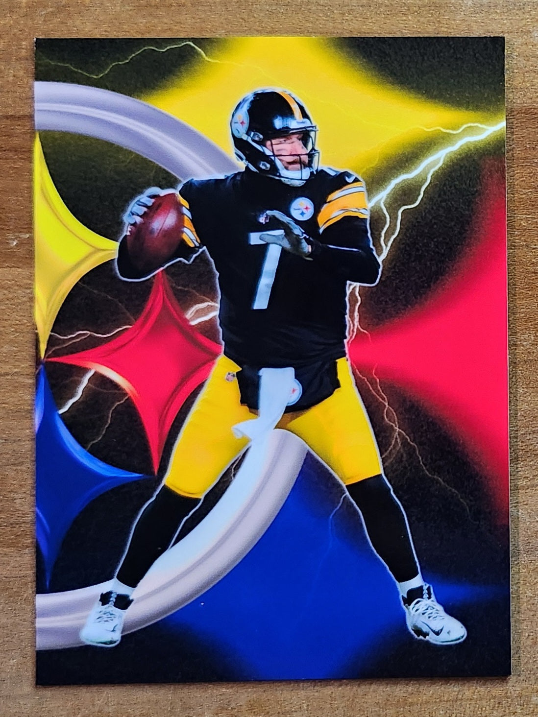 Ben Roethlisberger Logo Burst Custom Card