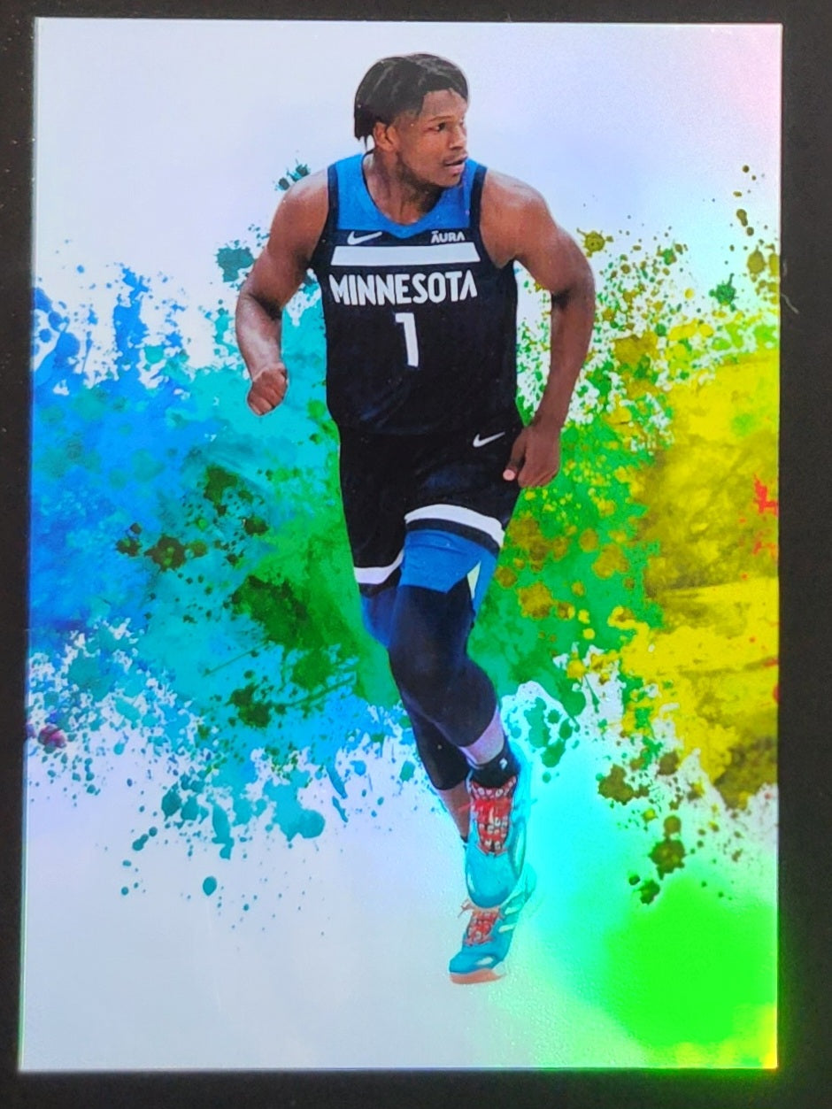 Anthony Edwards Color Burst Refractor Custom Card