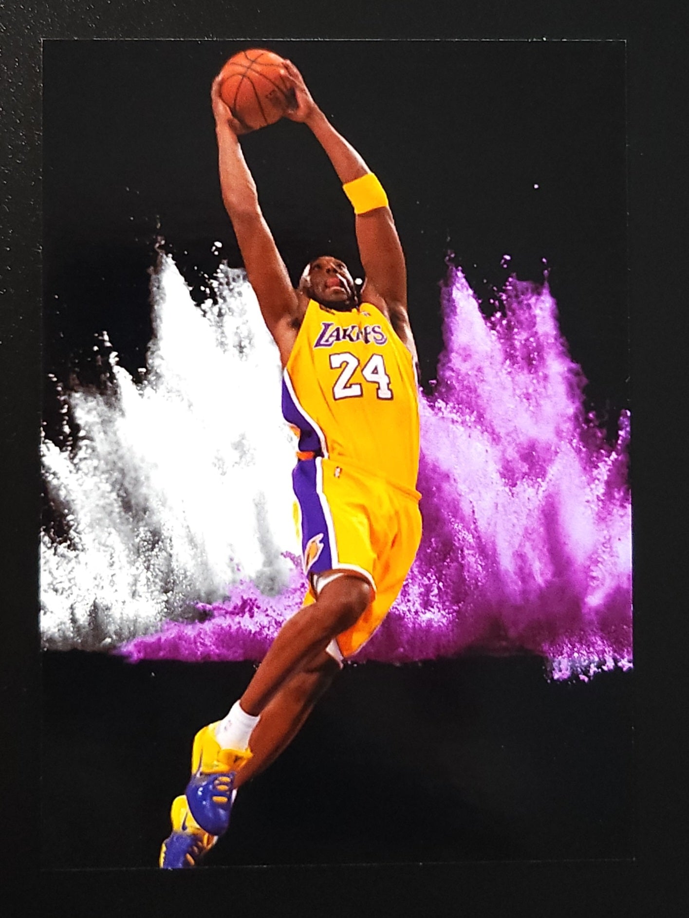 Kobe Bryant Color Explosion Black Custom Card