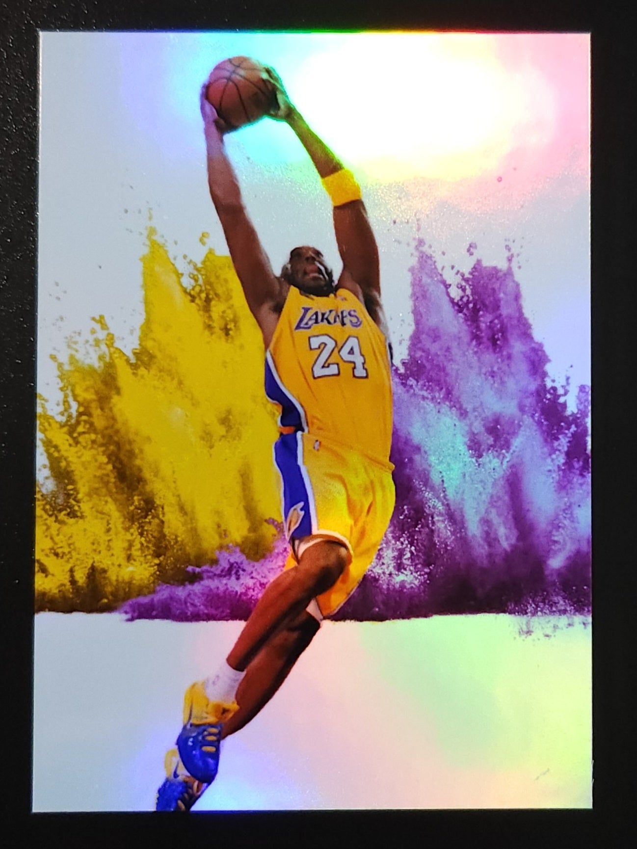 Kobe Bryant Color Explosion Silver Refractor Custom Card