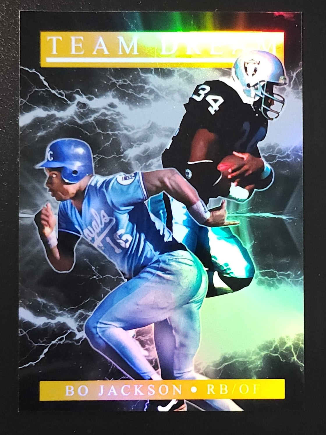 Bo Jackson Team Dream Gold Refractor Custom Card