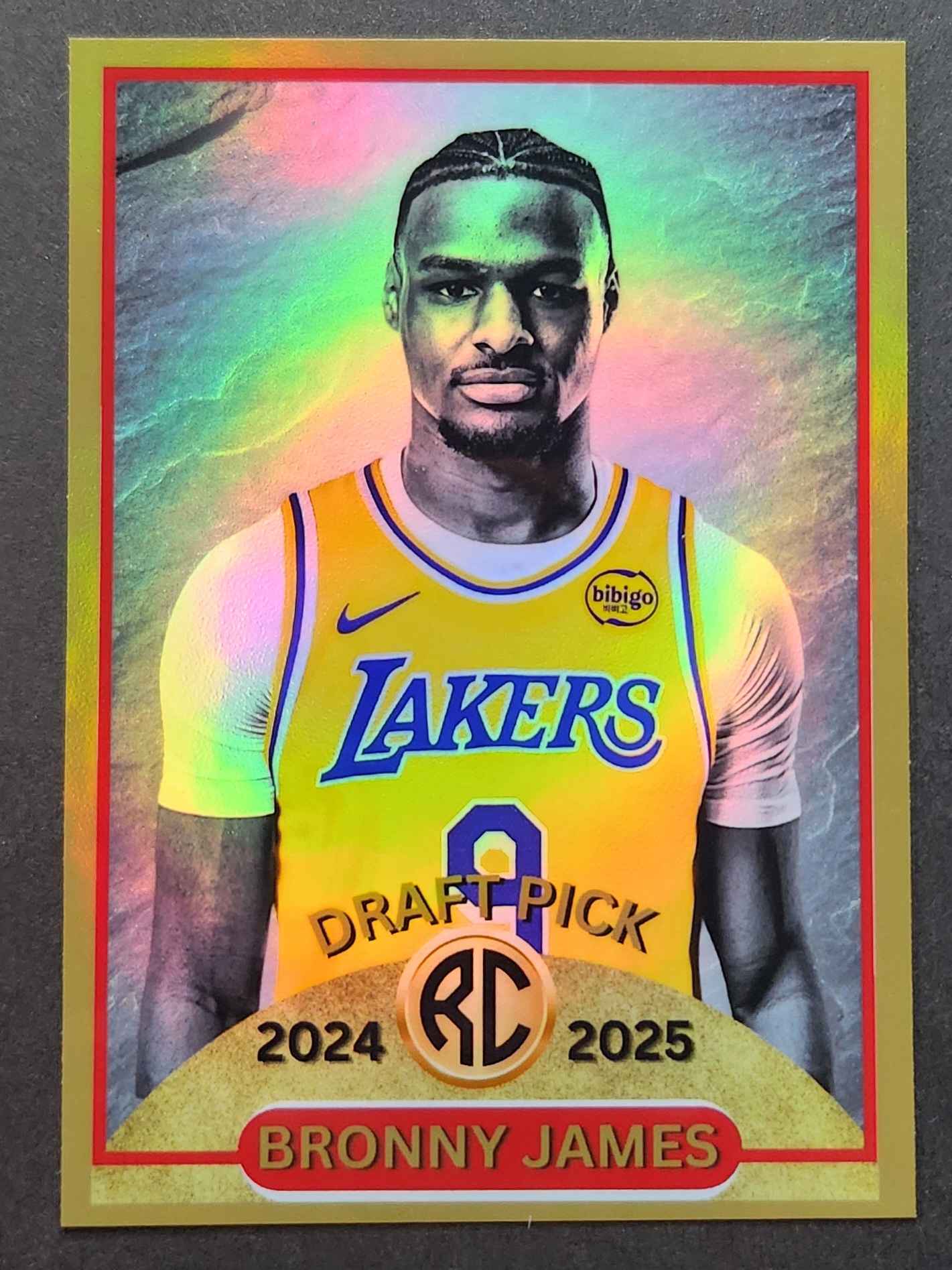 Bronny James Draft Pick Custom Rookie Card