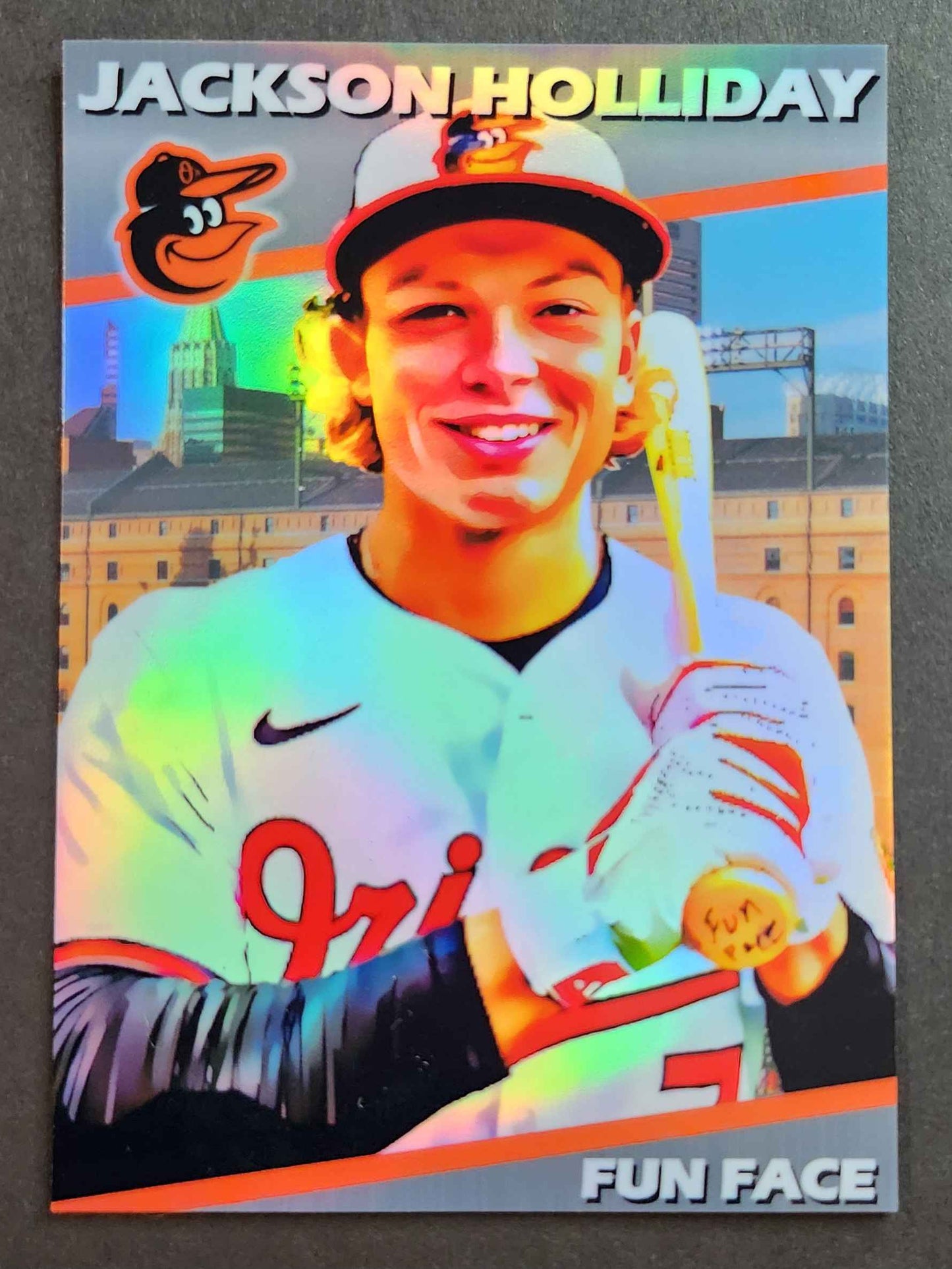 Jackson Holliday 89 Fun Face Holo Card Swap Custom Card