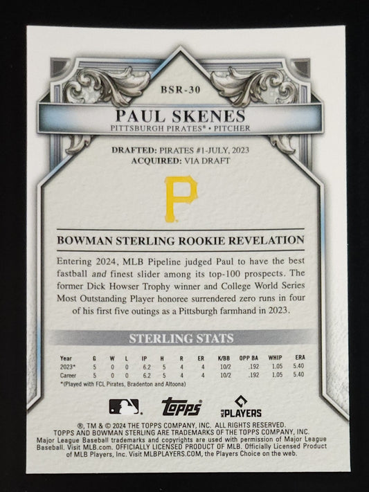 Paul Skenes 2024 Bowman Sterling Rookie #BSR-30 Pirates - The Hobby Swap