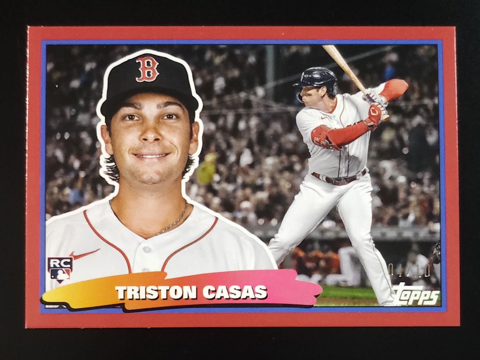 Triston Casas 2023 Archives Rookie Oversized Red Parallel 4/10 #BIG-25 Red Sox - The Hobby Swap