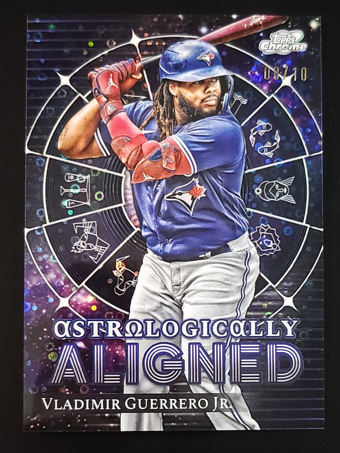 Vlad Guerrero Jr 2021 Topps Chrome Astrologically Aligned Black 8/10 #AA-12 Blue Jays - The Hobby Swap