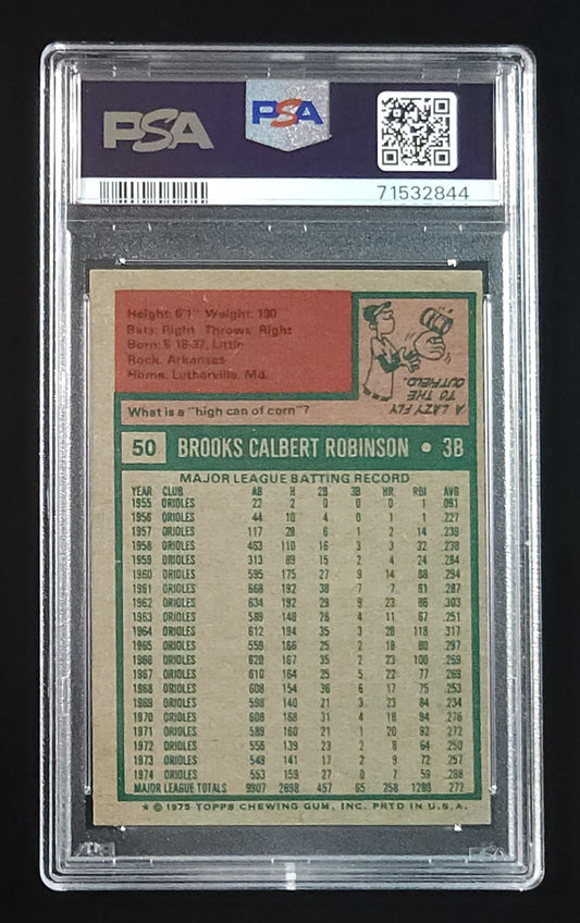 Brooks Robinson 1975 Topps #50 PSA 5 Orioles - The Hobby Swap