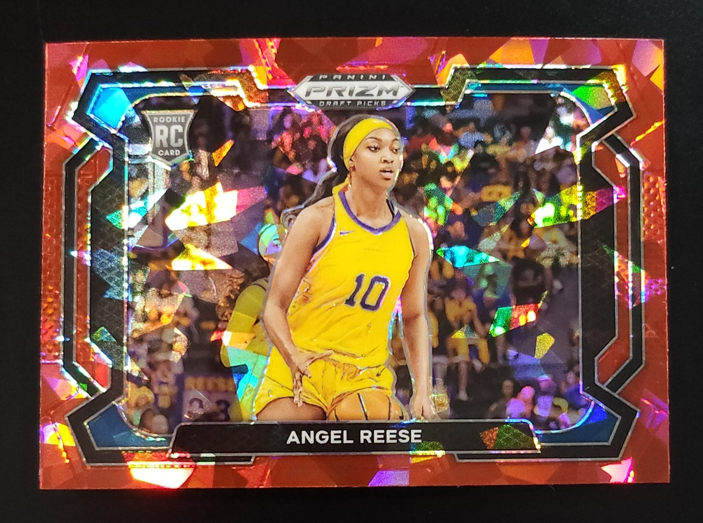 Angel Reese 2024 Prizm Draft Picks Rookie Variation Red Ice Prizm #38 - The Hobby Swap