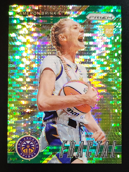 Cameron Brink 2024 WNBA Prizm Fractal Rookie Mojo Prizm 10/25 - The Hobby Swap