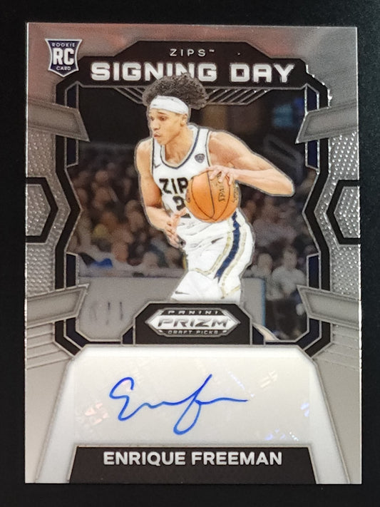 Enrique Freeman 2024 Prizm Draft Picks Signing Day Rookie Auto #SD-FRE - The Hobby Swap