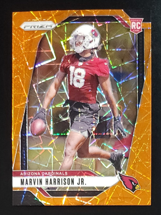 Marvin Harrison Jr 2024 Prizm Rookie Orange Velocity #375 Cardinals - The Hobby Swap