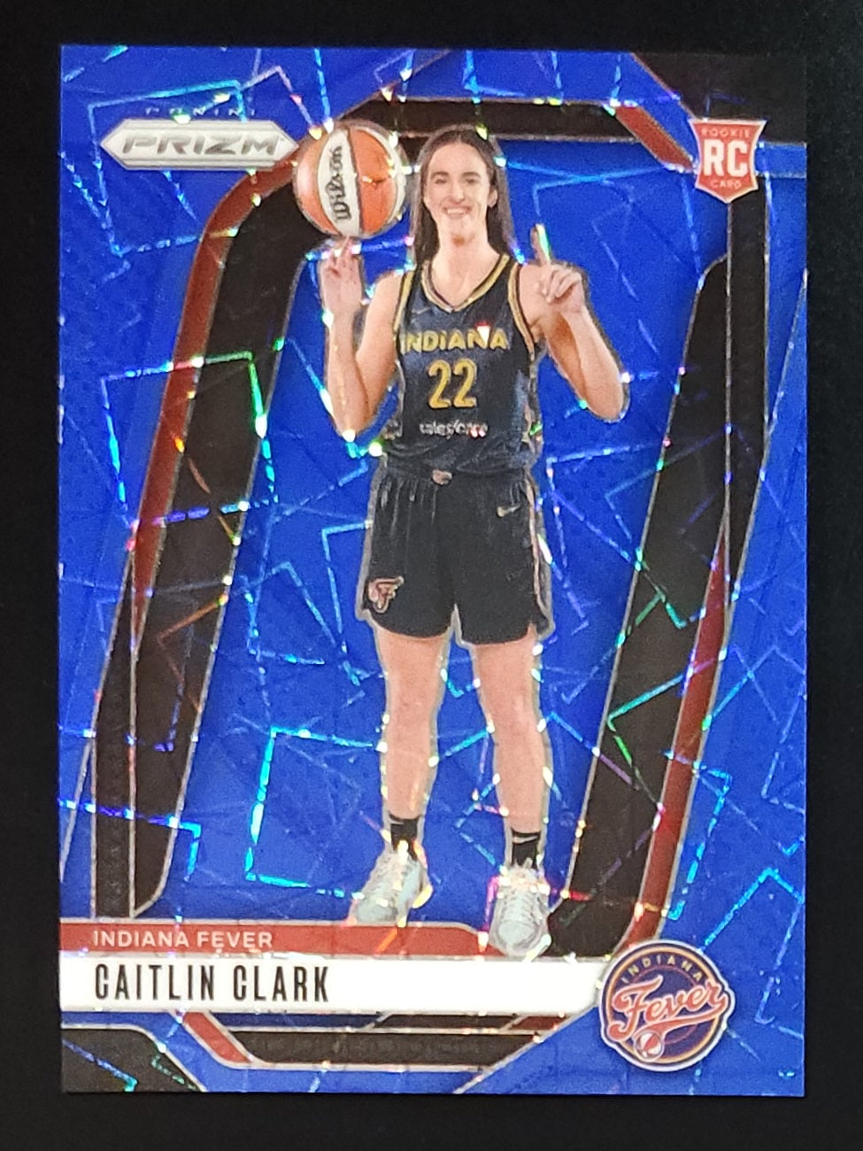 Caitlin Clark 2024 WNBA Prizm Rookie Variation Blue Velocity #145 - The Hobby Swap