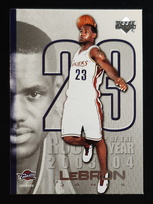 LeBron James 2005 Upper Deck Rookie of Year Insert #LJ45 Cavaliers