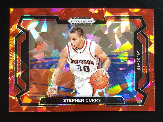 Stephen Curry 2025 Prizm Draft Pick Variation Red Ice #77
