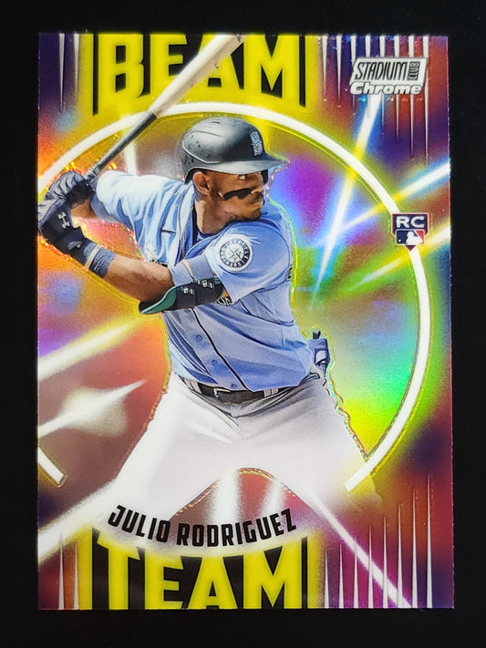 Julio Rodriguez 2022 Stadium Club Beam Team RC #BT-JR Mariners