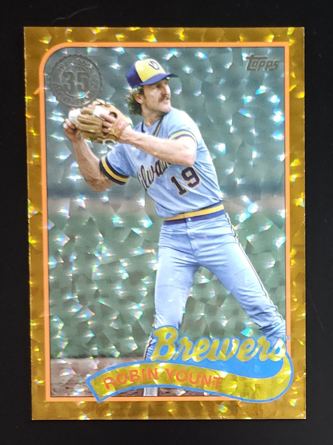 Robin Yount 2024 Topps 89 Gold Foil 31/50 #89B-56 Brewers