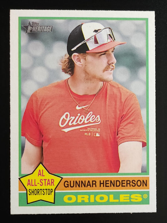 Gunnar Henderson 2025 Heritage All Star Image Variation #174 Orioles