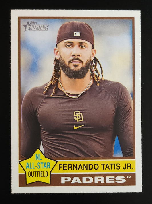 Fernando Tatis Jr 2025 Heritage All Star Image Variation #118 Padres