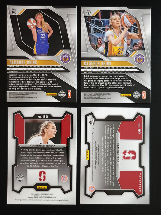 Cameron Brink 2024 Prizm Rookie 4-Card Lot