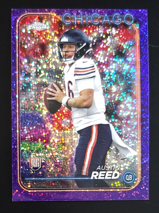 Austin Reed 2024 Topps Chrome RC Purple Sparkle 208/275 #249 Bears