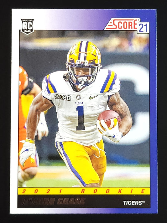 Ja'Marr Chase 2021 Score Throwback RC #TB5 Bengals