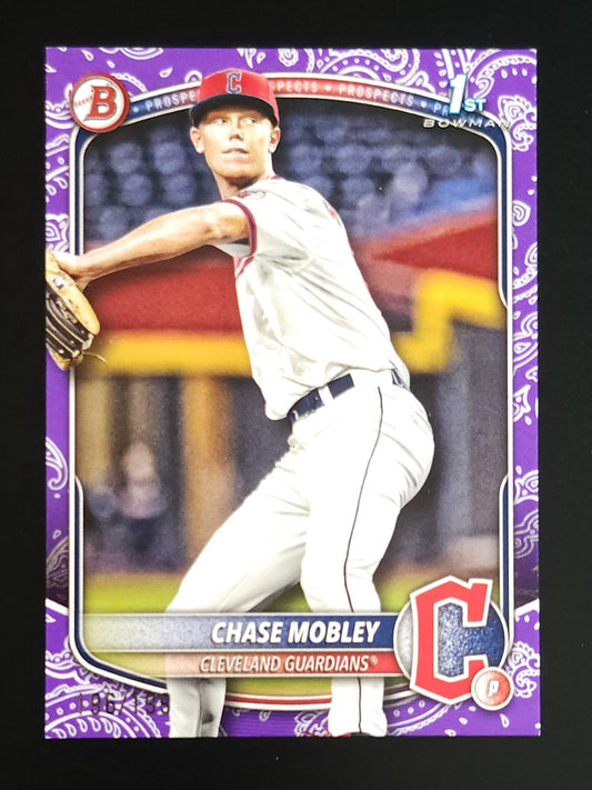 Chase Mobley 2025 Bowman 1st Purple Pattern 196/199 #BP-56 Guardians