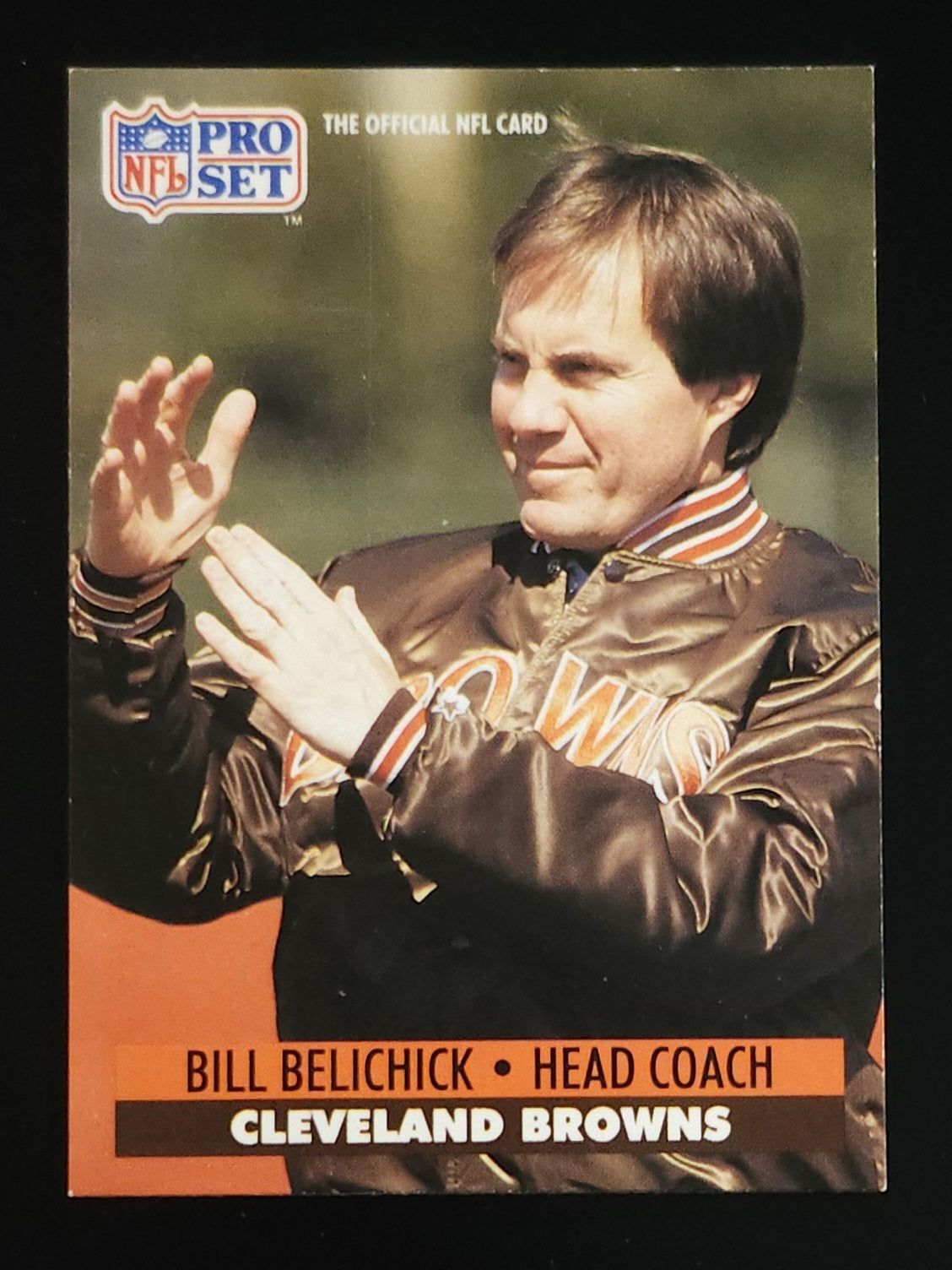 Bill Belichick 1991 Pro Set #126 Browns Patriots