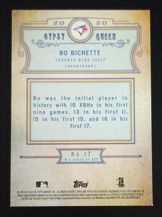 Bo Bichette 2020 Gypsy Queen RC Silver #17 Blue Jays