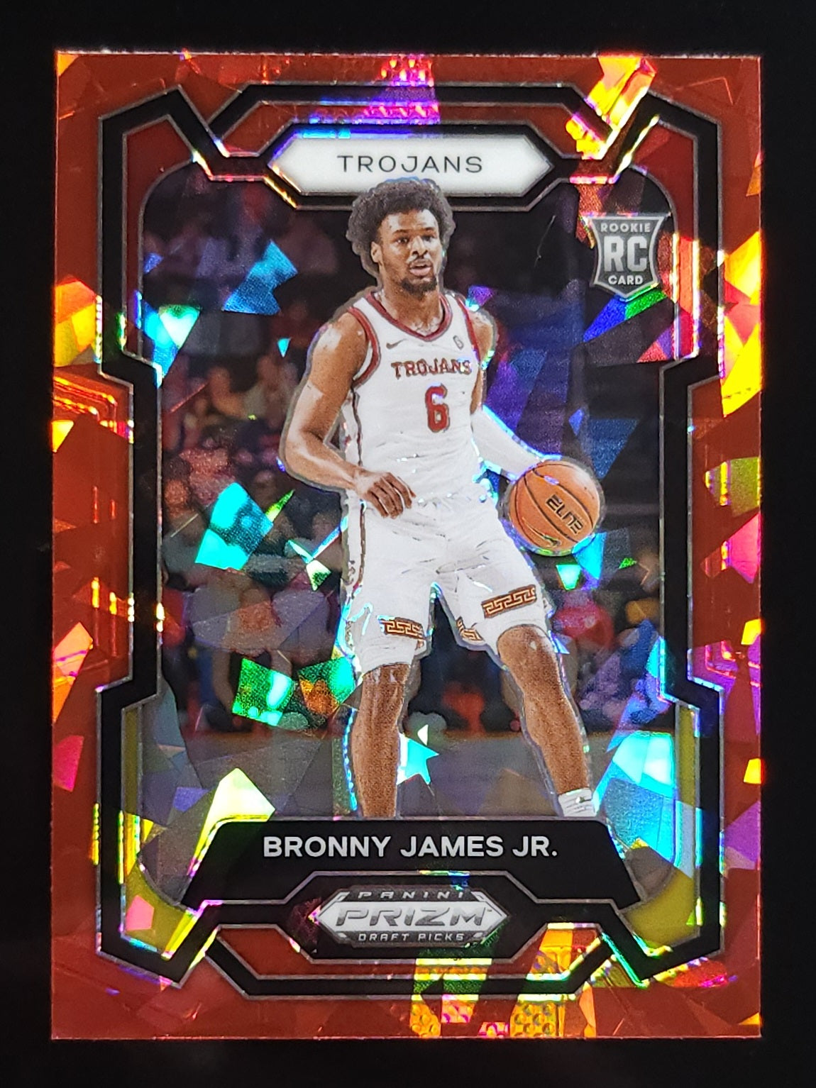 Bronny James Jr 2024 Prizm Draft Picks RC Red Ice Prizm #86 Lakers