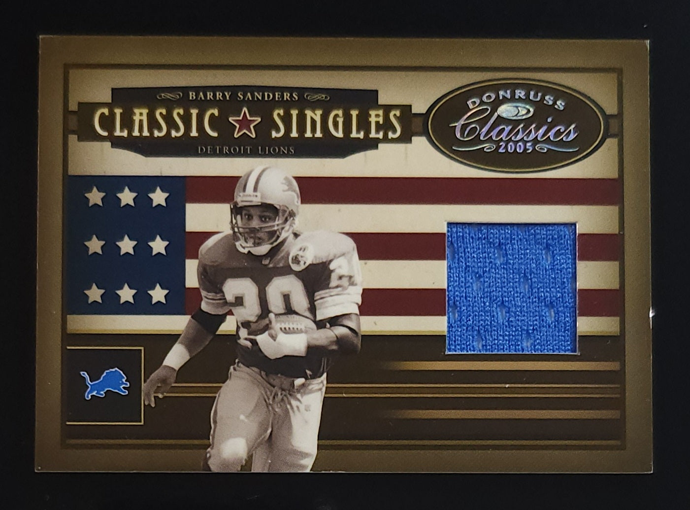 Barry Sanders 2005 Donruss Classic Singles Relic 45/150 #CS-1 Lions