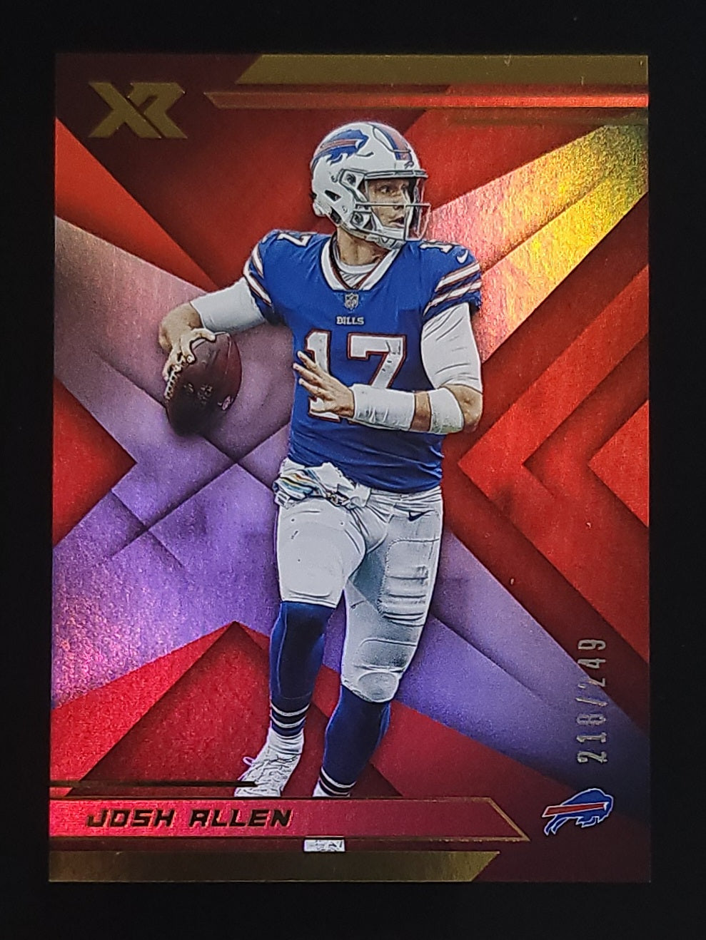 Josh Allen 2019 Panini XR Red Parallel 218/249 #57 Bills