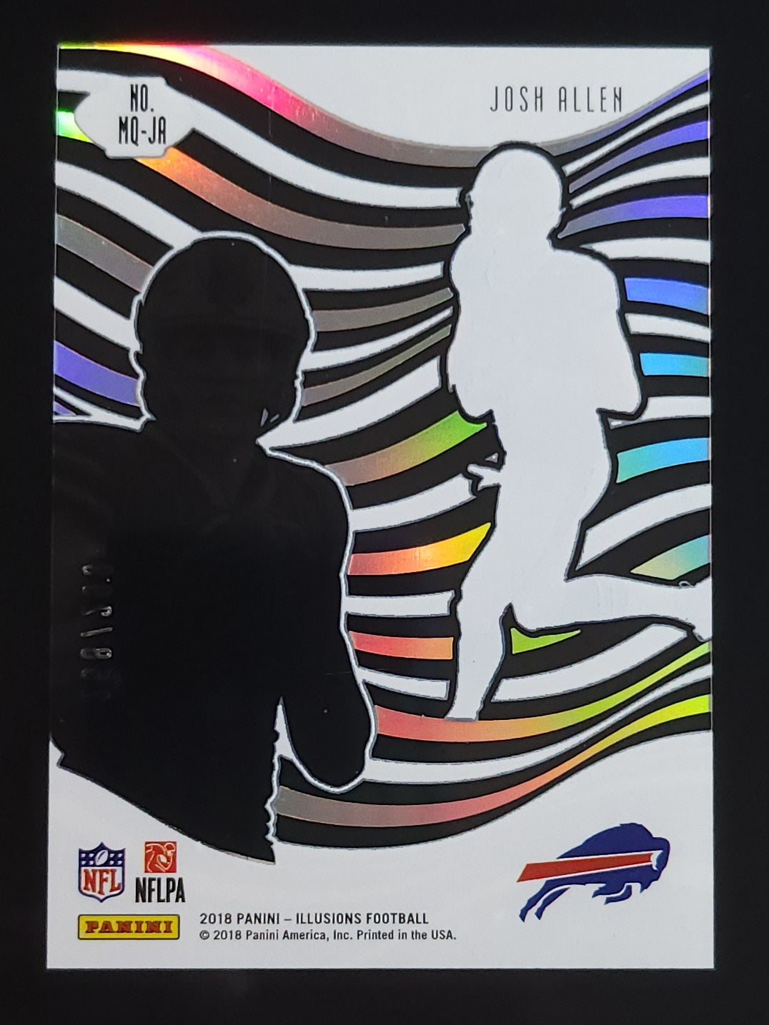 Josh Allen 2018 Panini Illusions Mystique Rookie 258/299 #MQ-JA Bills