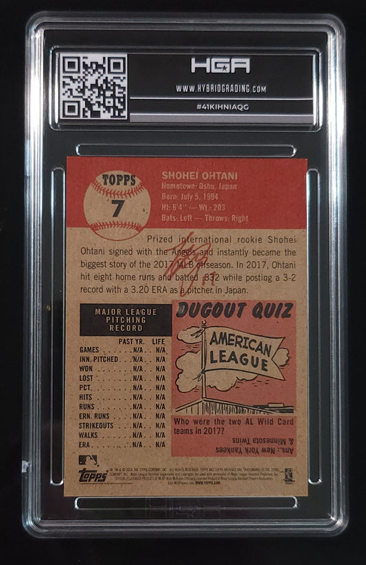 Shohei Ohtani 2018 Topps Living Set RC #7 HGA 9 Angels Dodgers