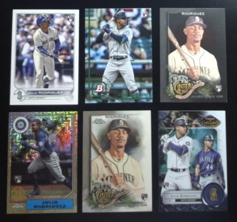 Julio Rodriguez 6-Card Rookie Lot - Mariners